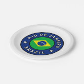 Rio de Janeiro Brazilië Papieren Bordje (Gekanteld)