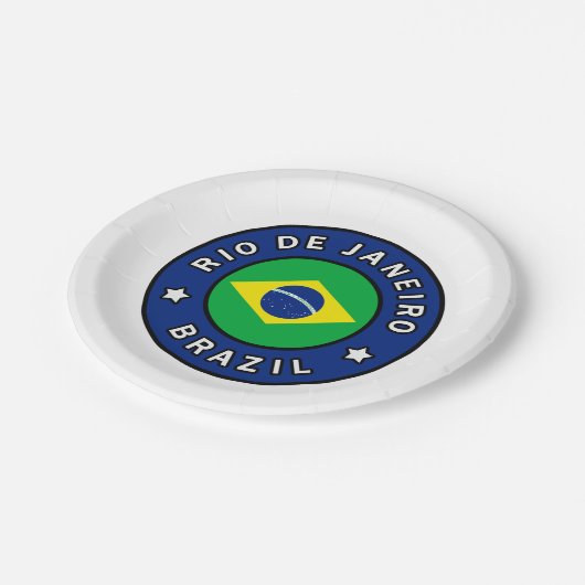 Rio de Janeiro Brazilië Papieren Bordje (Gekanteld)