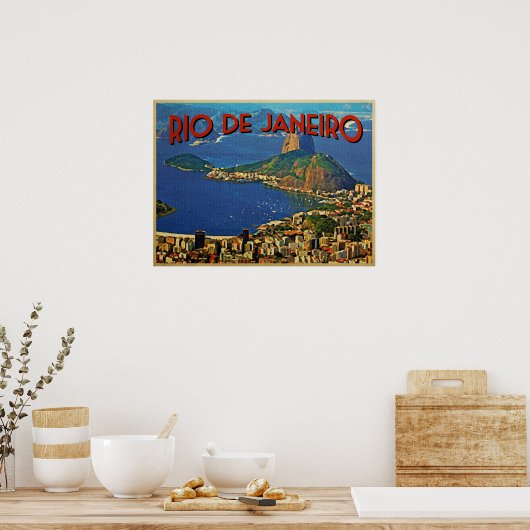 Rio de Janeiro Brazilië Poster (Keuken)