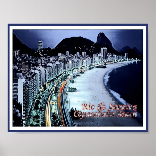 Rio de Janeiro - Brazilië - Poster (Voorkant)