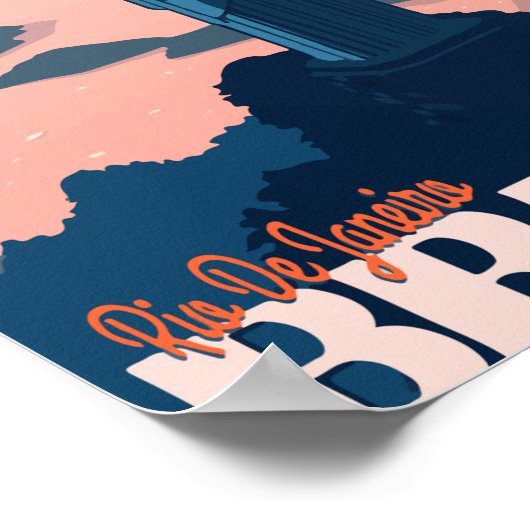 Rio de Janeiro Brazilië Poster (Hoek)