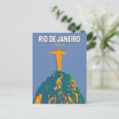 Rio de Janeiro Brazilië Reis Kunst Vintage Briefkaart (Staand voorkant)