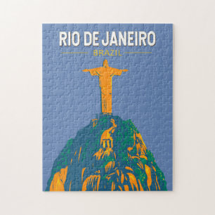 Rio de Janeiro Brazilië Reis Kunst Vintage Legpuzzel