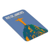 Rio de Janeiro Brazilië Reis Kunst Vintage Magneet (Rechterzijde)