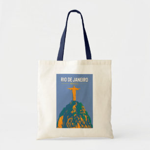 Rio de Janeiro Brazilië Reis Kunst Vintage Tote Bag
