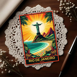 Rio de Janeiro Brazilië Reis naar het verleden Briefkaart