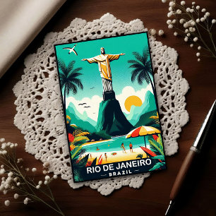 Rio de Janeiro Brazilië Reis naar het verleden Briefkaart