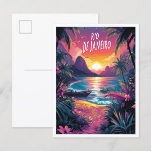 Rio de Janeiro Brazilië Reisgids Oude Stijl Briefkaart
