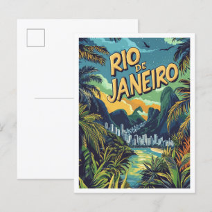 Rio de Janeiro Brazilië Reizen Briefkaart