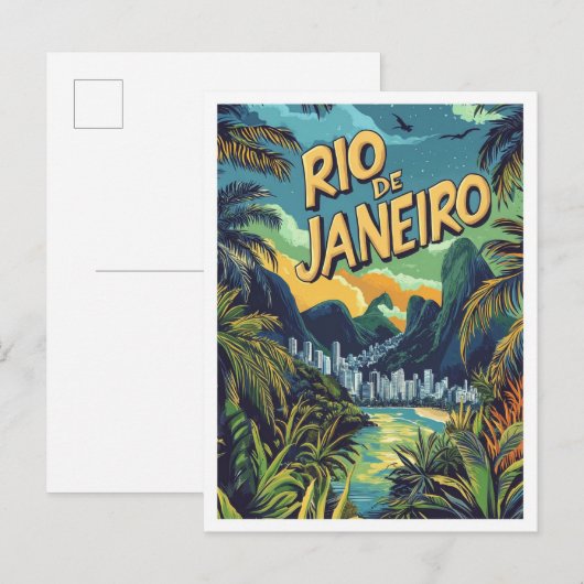 Rio de Janeiro Brazilië Reizen Briefkaart (Voorkant / Achterkant)