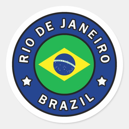 Rio de Janeiro Brazilië Ronde Sticker (Voorkant)