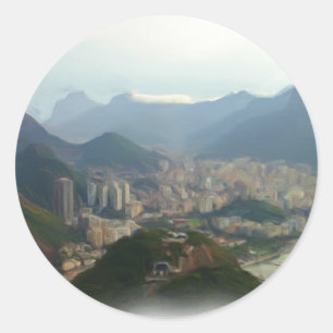 Rio de Janeiro - Brazilië Ronde Sticker