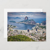 Rio de Janeiro, Brazilië stadsgezicht Briefkaart (Voorkant / Achterkant)