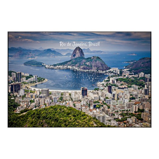 Rio de Janeiro, Brazilië stadsgezicht Perfect Poster (Voorkant)