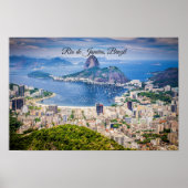 Rio de Janeiro, Brazilië stadsgezicht Poster (Voorkant)
