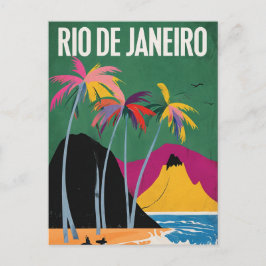 Rio De Janeiro, Brazilië, strand scenholiday brief Briefkaart