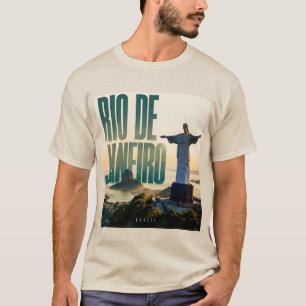 Rio de Janeiro Brazilië Stranden & Berg Horizonten T-shirt