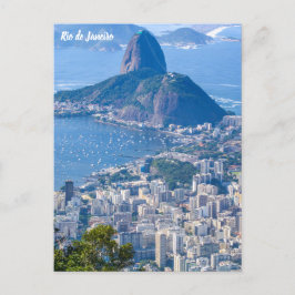 Rio de Janeiro, Brazilië Suikerbrood / City Uitzic Briefkaart