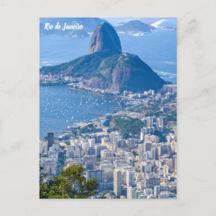 Rio de Janeiro, Brazilië Suikerbrood / City Uitzic Briefkaart