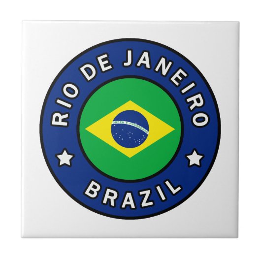 Rio de Janeiro Brazilië Tegeltje (Voorkant)