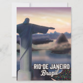 Rio De Janeiro Brazilië vervoert poster. (Voorkant)