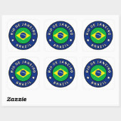 Rio de Janeiro Brazilië Vierkante Sticker (Vel)