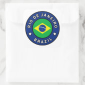 Rio de Janeiro Brazilië Vierkante Sticker (Tas)