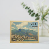 Rio De Janeiro Brazilië - Vintage Travel Briefkaart (Staand voorkant)