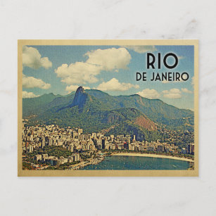 Rio De Janeiro Brazilië - Vintage Travel Briefkaart