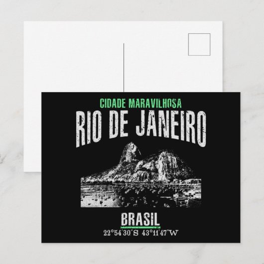 Rio de Janeiro Briefkaart (Voorkant / Achterkant)