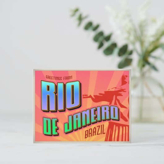 RIO de JANEIRO Briefkaart (Staand voorkant)