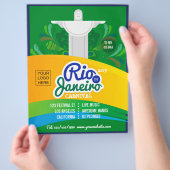 Rio de Janeiro Carnaval aangepaste logo en foto Flyer (Hand)