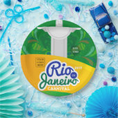 Rio de Janeiro Carnaval aangepaste logo Papieren Bordje (Feest)