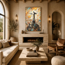 Rio de Janeiro Christus de Verlosser Abstracte Dru