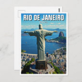 Rio de Janeiro Christus de Verlosser Briefkaart (Voorkant / Achterkant)