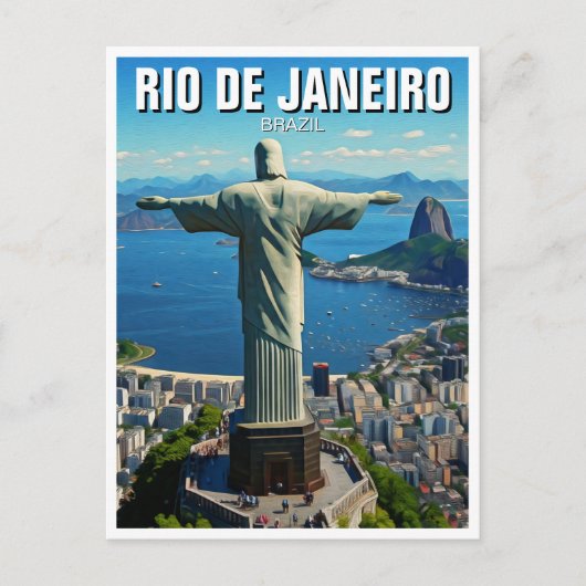 Rio de Janeiro Christus de Verlosser Briefkaart (Voorkant)