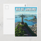 Rio de Janeiro Christus de Verlosser Briefkaart (Voorkant / Achterkant)
