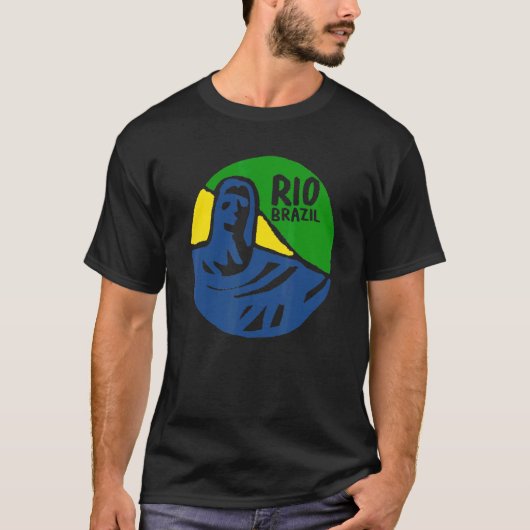 Rio de Janeiro City Brazilië souvenir voor mannen  T-shirt (Voorkant)