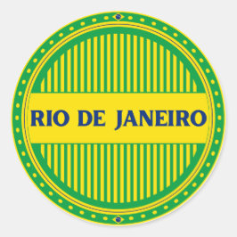 Rio de Janeiro City Pride – Braziliaanse identitei Ronde Sticker