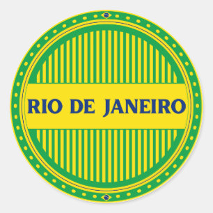 Rio de Janeiro City Pride – Braziliaanse identitei Ronde Sticker