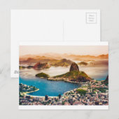 Rio De Janeiro Cityscape Uitzicht Briefkaart (Voorkant / Achterkant)