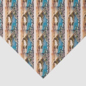 Rio De Janeiro Cityscape Uitzicht Tissuepapier (Detail)