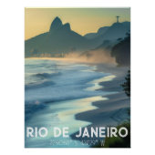 Río de Janeiro: Ciudad Maravillosa Playas Skyline Perfect Poster (Voorkant)