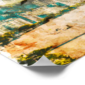 Rio de Janeiro Copacabana Strandschilderij Poster (Hoek)