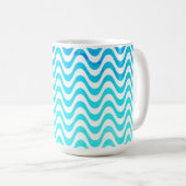 Rio de Janeiro Copacabana wuift Abstracte kunst Koffiemok (Voorkant rechts)