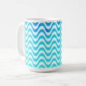 Rio de Janeiro Copacabana wuift Abstracte kunst Koffiemok (Voorkant links)