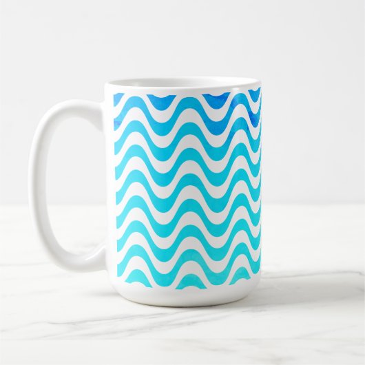 Rio de Janeiro Copacabana wuift Abstracte kunst Koffiemok (Links)