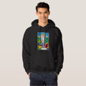 Rio de Janeiro Cristo Redentor Brazil Skyline Silh Hoodie (Voorkant volledig)