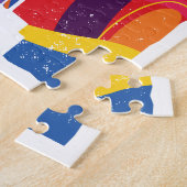 Rio de Janeiro Cristo Redentor Brazilië, kleurrijk Legpuzzel (Zijkant)