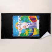 Rio de Janeiro Cristo Redentor Brazilië, kleurrijk Strandlaken (Voorkant)